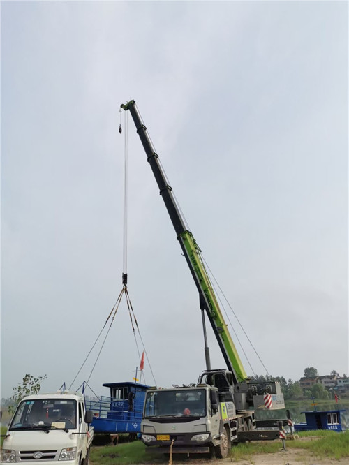 舒城县桥梁建设吊装案例